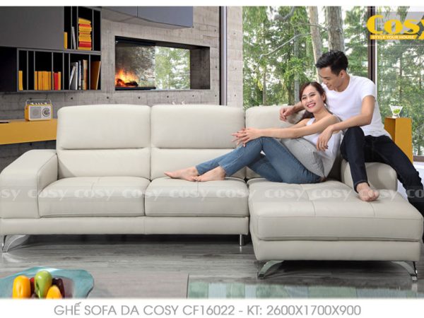 Ghế sofa da đẹp FD16022