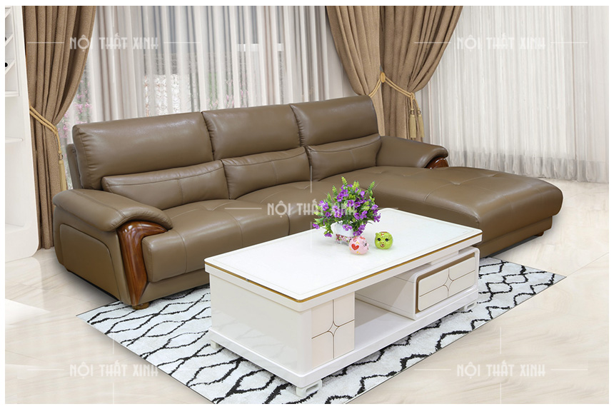 Bộ ghế sofa góc phòng khách đẹp chất liệu nỉ AmiA SFN165