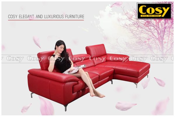 Ghế sofa da thật đẹp CDT1807